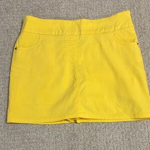 Bright Yellow Mini Skort